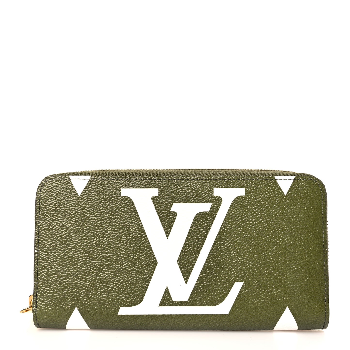 Monogram Giant Zippy Wallet Kaki White