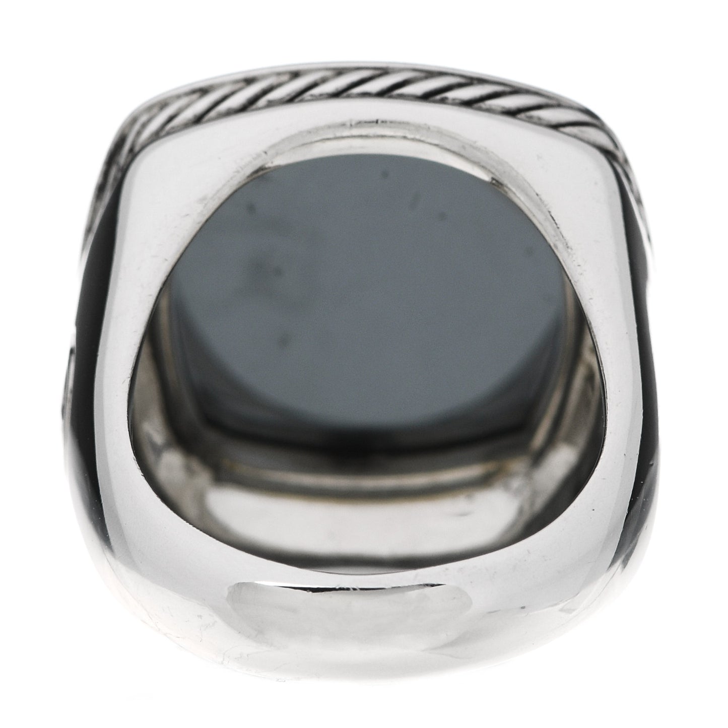 Sterling Silver Hematine 17mm Albion Ring 54 6.75