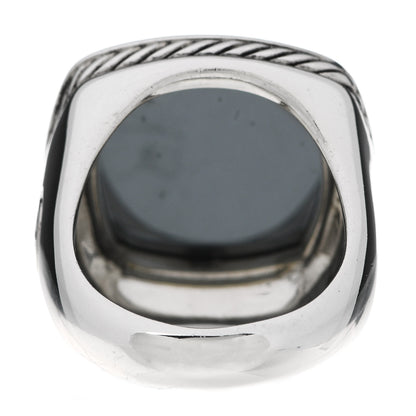 David Yurman Sterling Silver Hematine 17mm Albion Ring 54 6.75 4 of 5