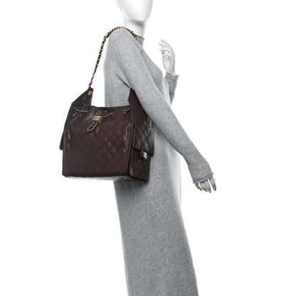 Chanel Caviar Quilted Medium Chanel 25 Handbag Dark Brown 2 of 12