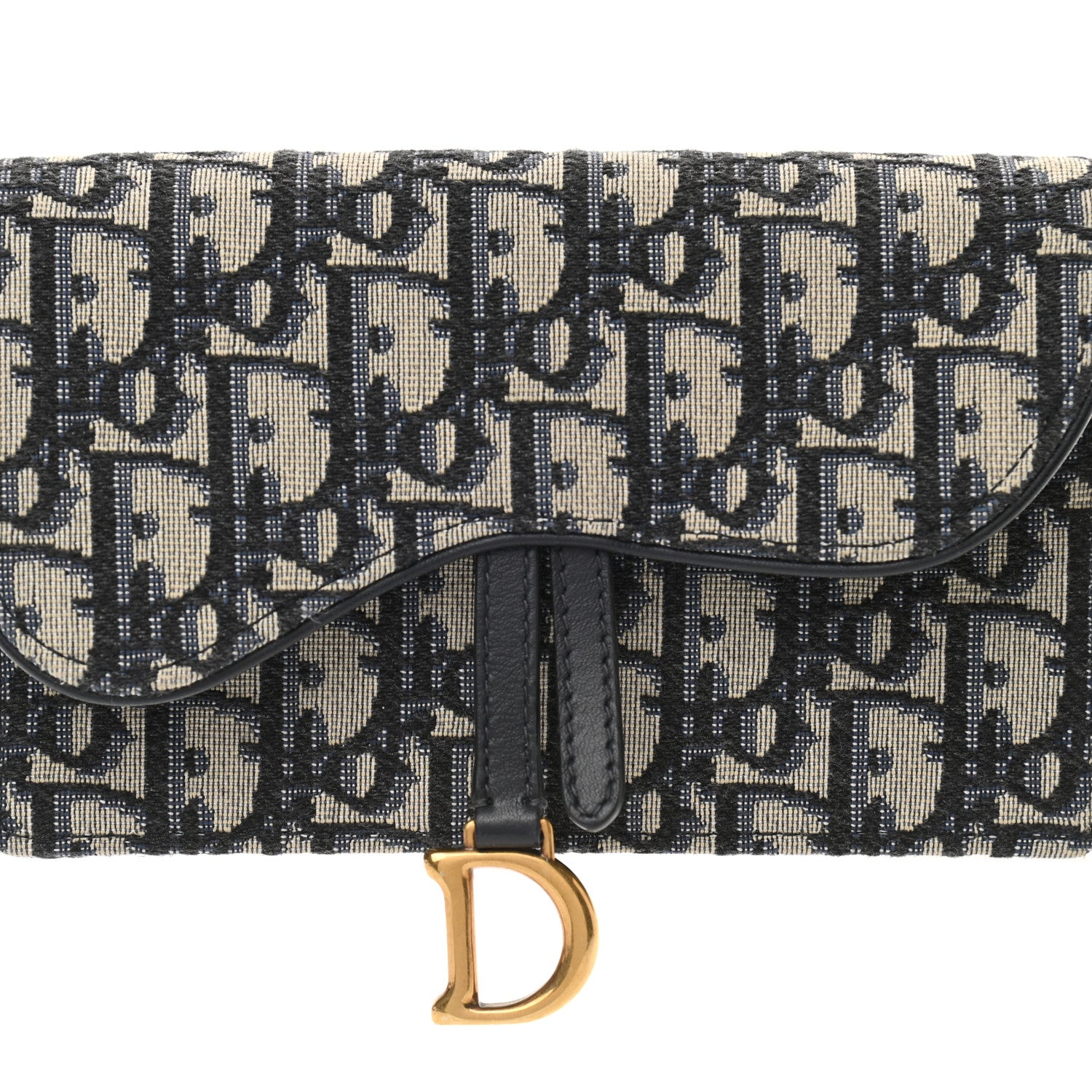 Christian Dior Oblique Saddle Belt Bag Blue 8 of 11