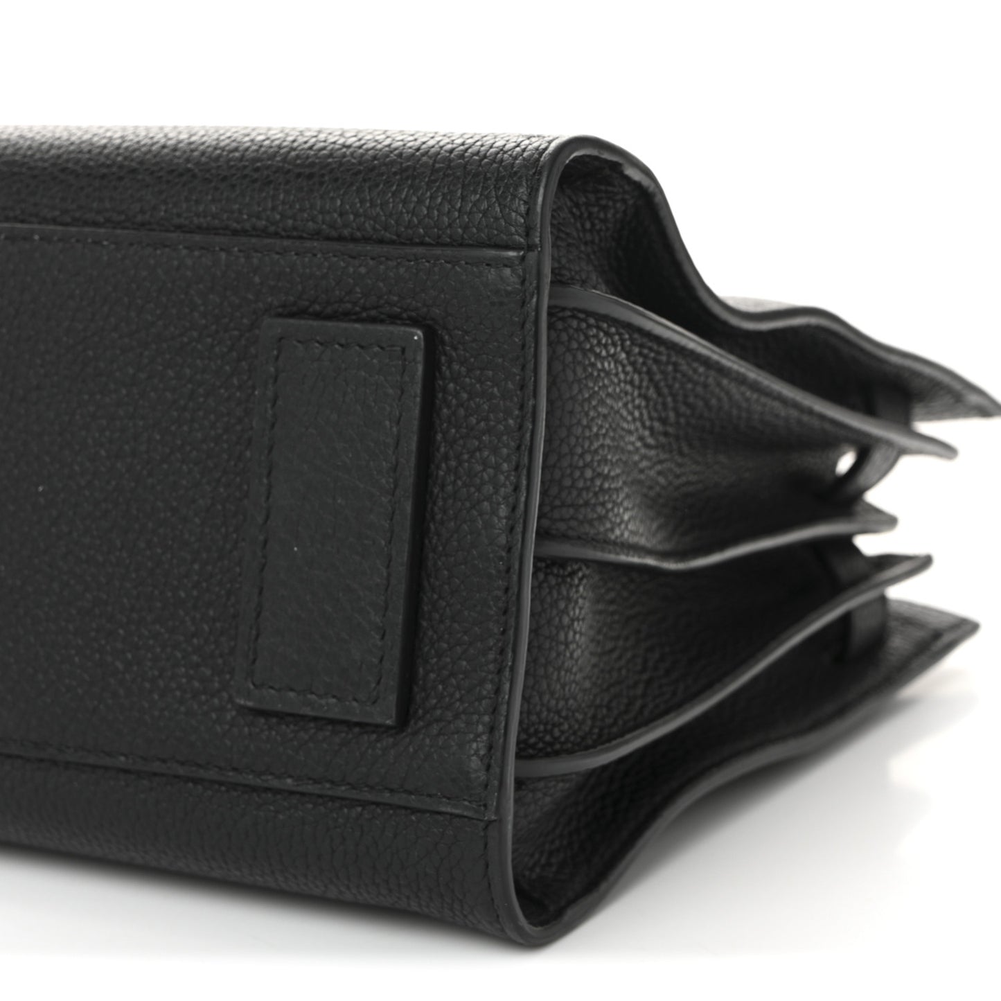 Grained Calfskin Baby Sac De Jour Souple Black
