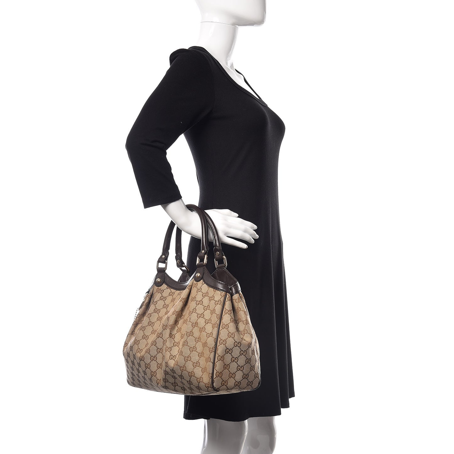 Monogram Medium Sukey Tote Dark Brown