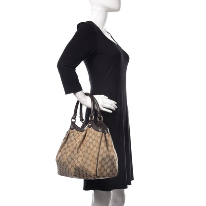 Gucci Monogram Medium Sukey Tote Dark Brown 2 of 17