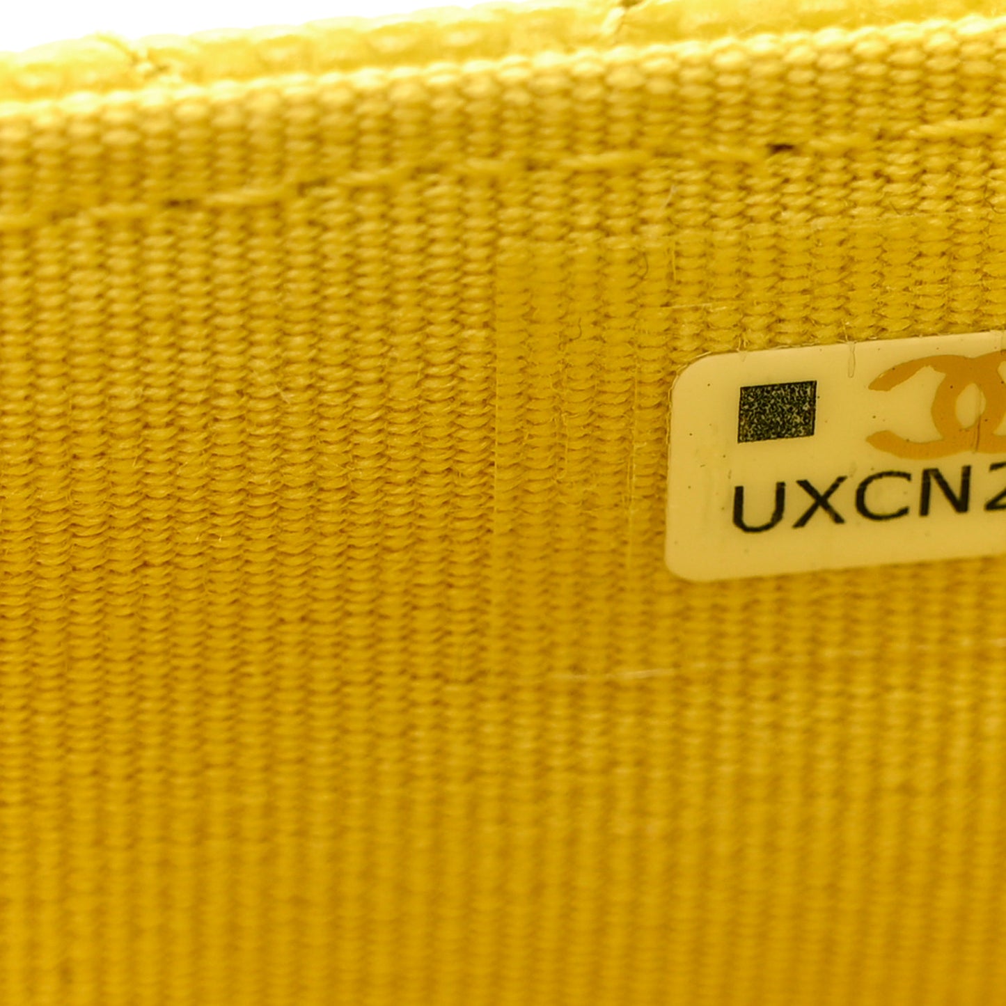 Caviar Quilted Flap Wallet Yellow