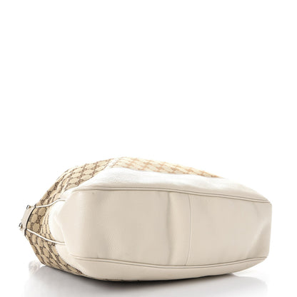 Gucci Monogram Medium Diana Bamboo Shoulder Bag Off White 5 of 14