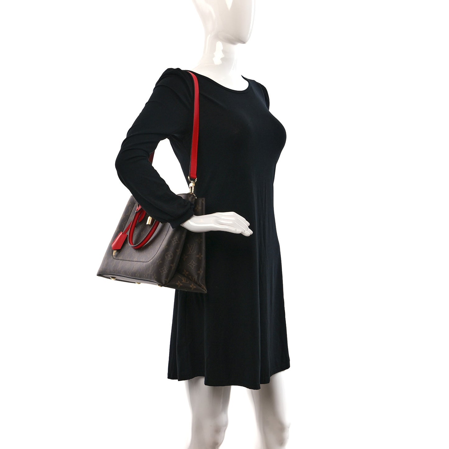 Monogram Flower Tote Coquelicot