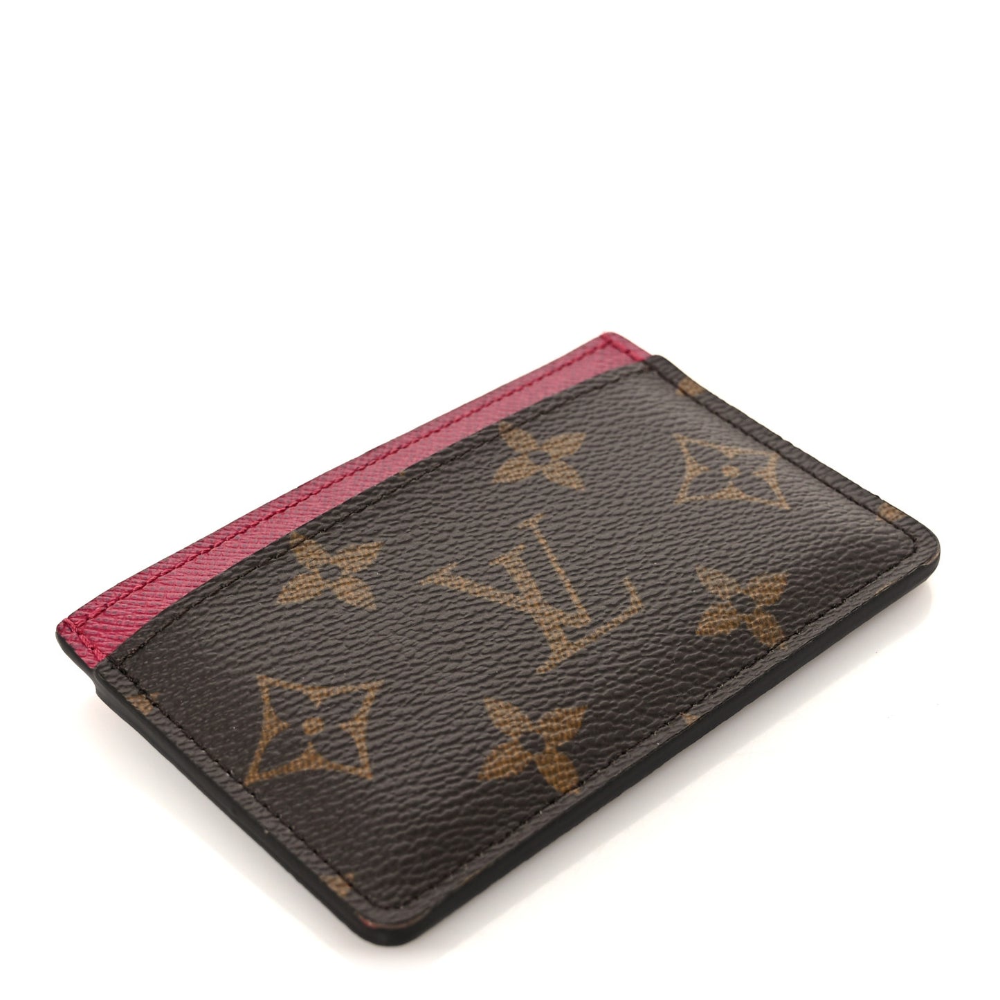 Monogram Card Holder Fuchsia