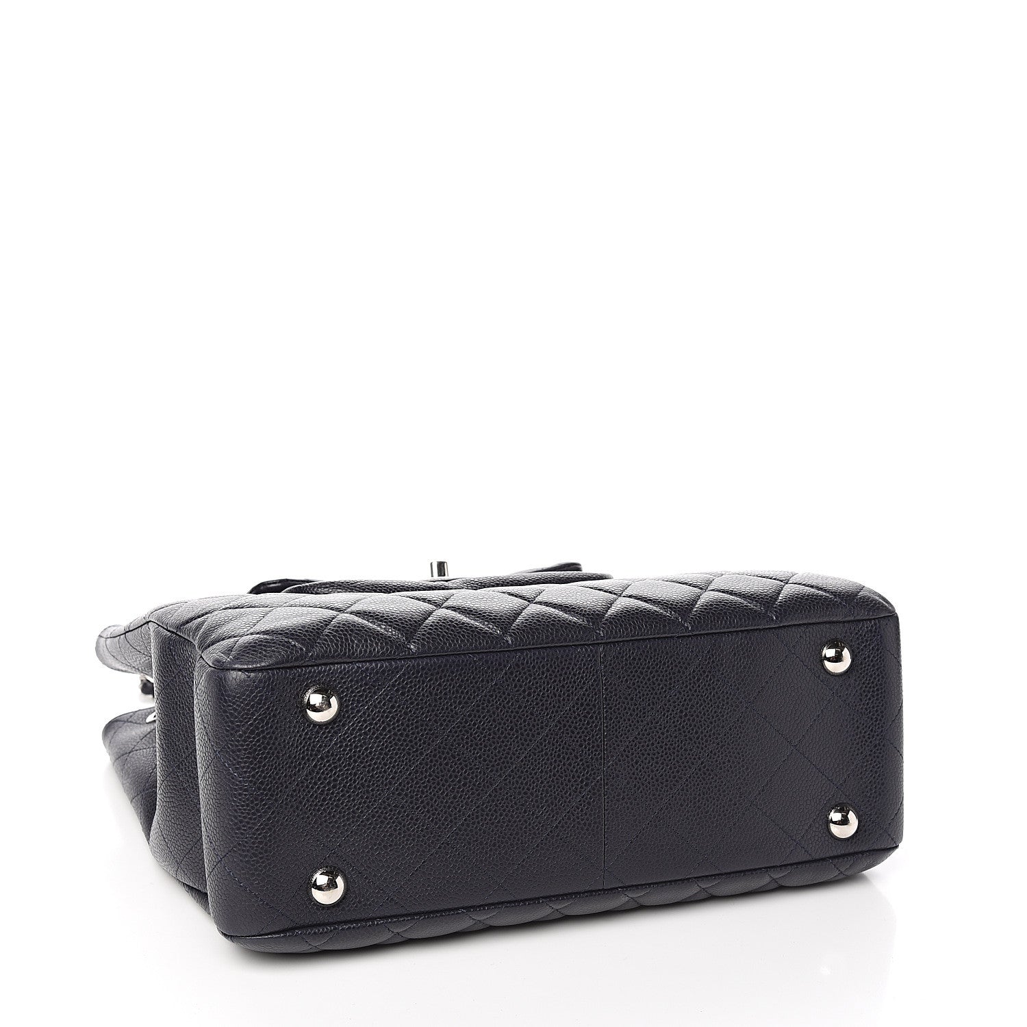 Chanel Caviar Quilted Flap Tote Marine 3 of 10