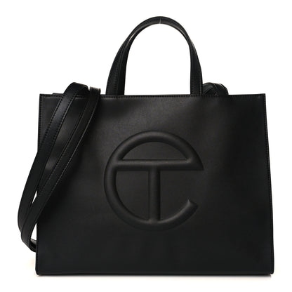 Telfar Vegan Leather Medium Shopping Bag Black 1 of 9