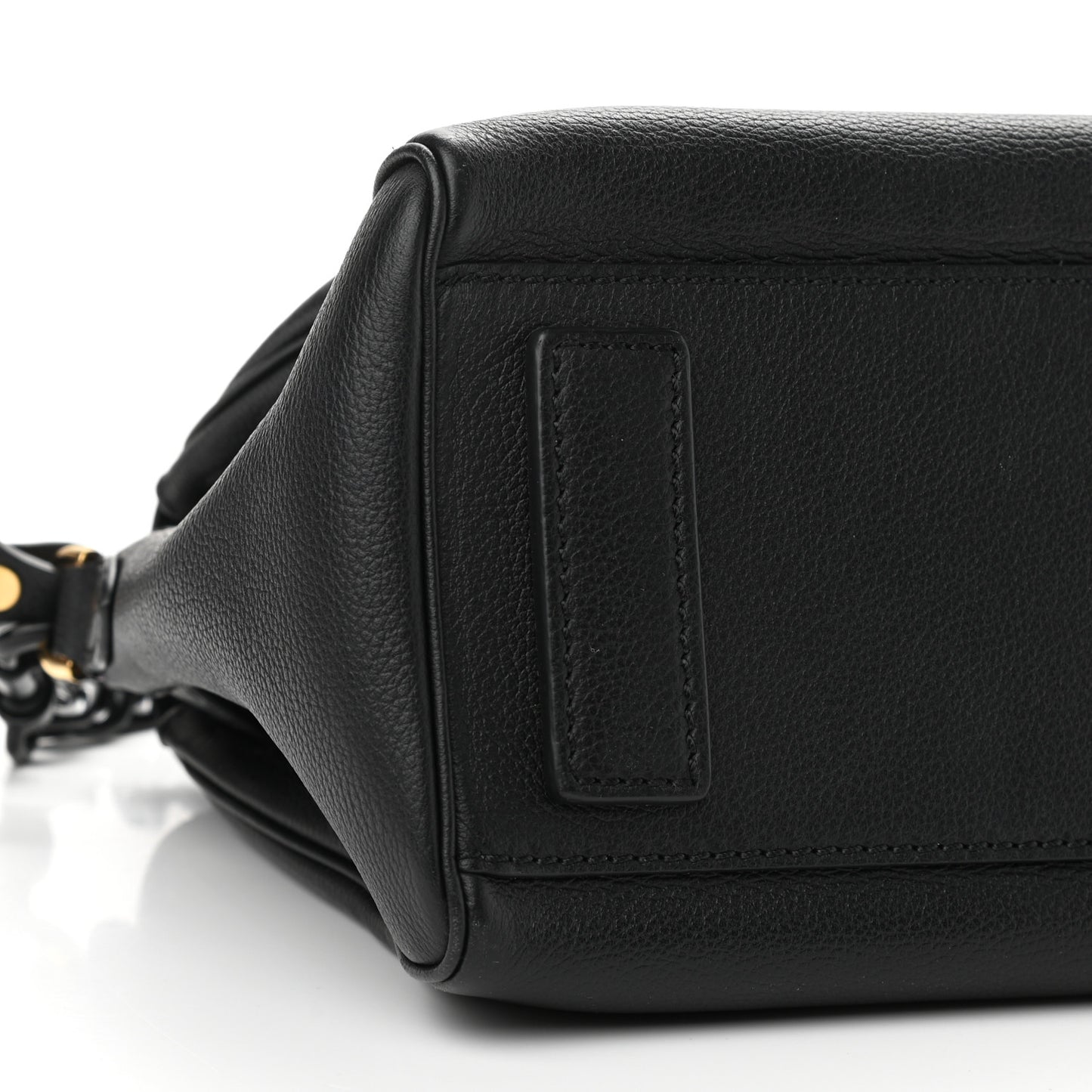 Calfskin Medium La Medusa Top Handle Handbag Black Lilac