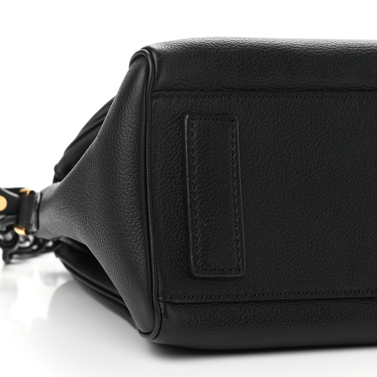 Versace Calfskin Medium La Medusa Top Handle Handbag Black Lilac 9 of 11