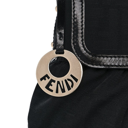 Fendi Zucchino Small Chef Shoulder Bag Black 10 of 11
