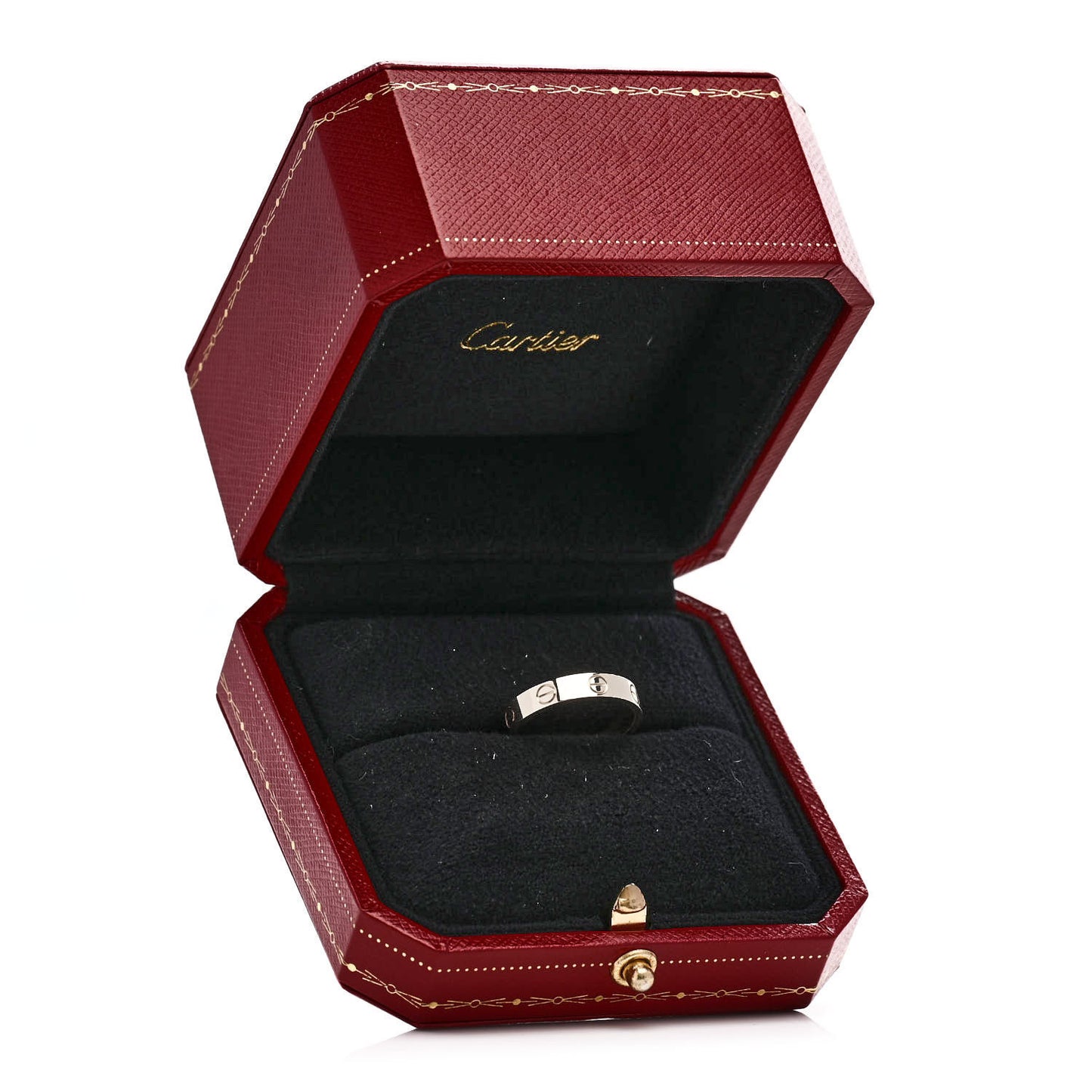 18K White Gold 3.5mm LOVE Wedding Band Ring 57 8