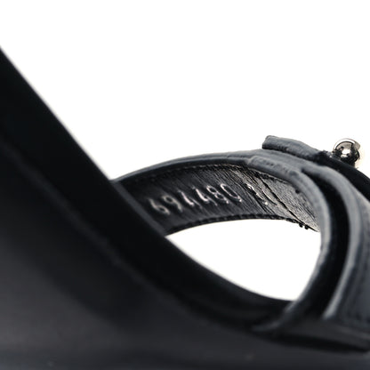 Balenciaga Calfskin Logo Afterhour 90mm Sandal 36 Black 8 of 10