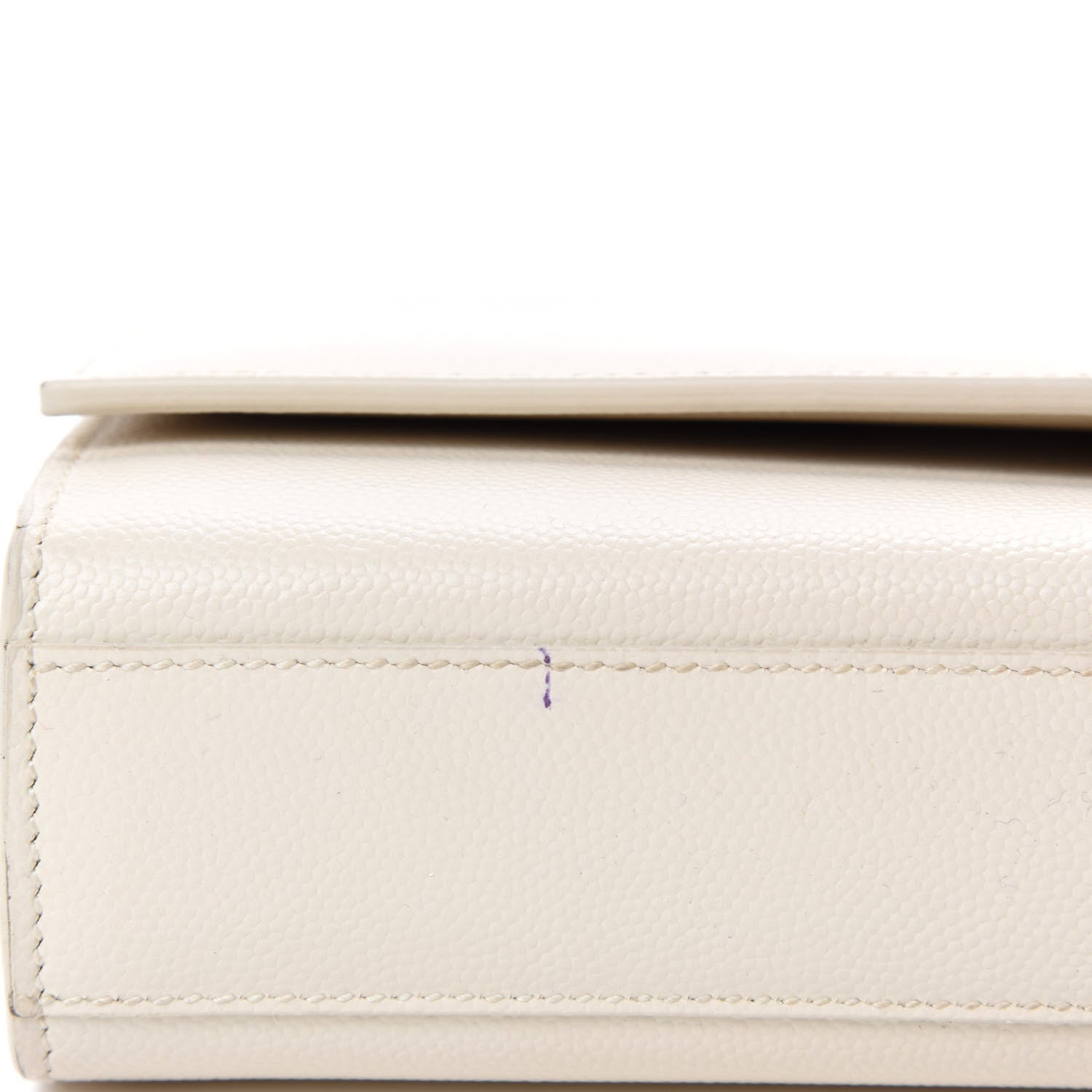 Saint Laurent Grain De Poudre Medium Classic Monogram Kate Satchel Porcellana 8 of 12