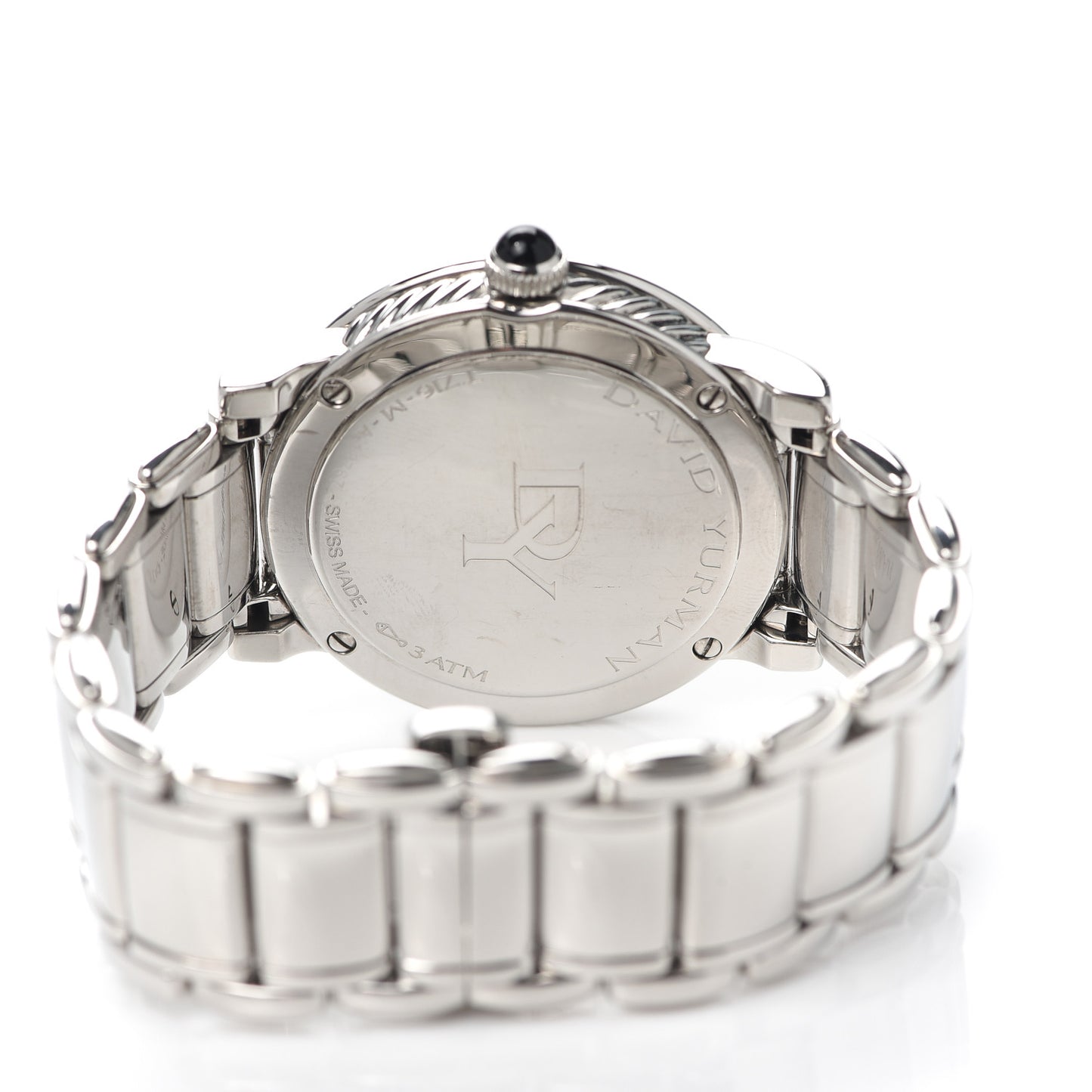 Stainless Steel Diamond Black Mother of Pearl 38mm Classic Quartz Watch