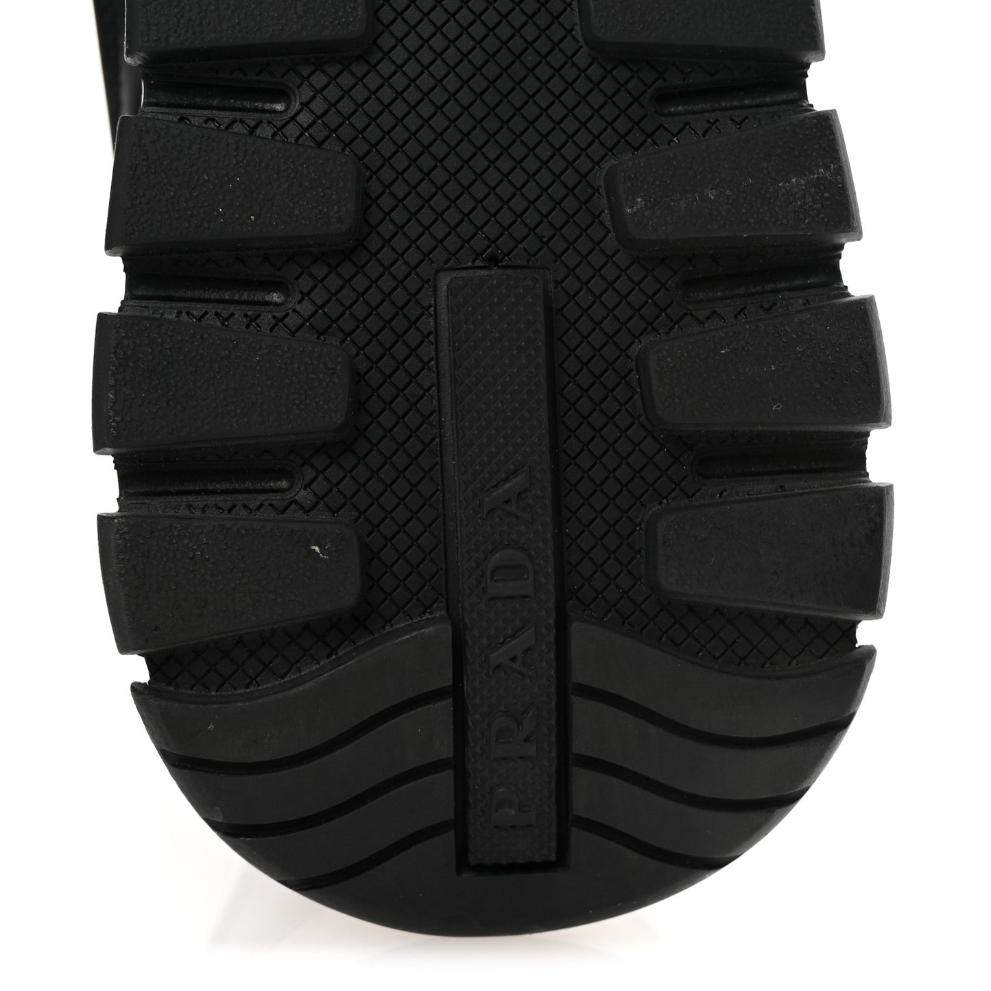 Re-Nylon Piuma Metal Triangle Logo Quilted 45mm Sneakers 39.5 Black