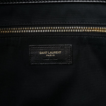 Saint Laurent Lambskin Quilted Maxi Icare Shopping Tote Black 7 of 10