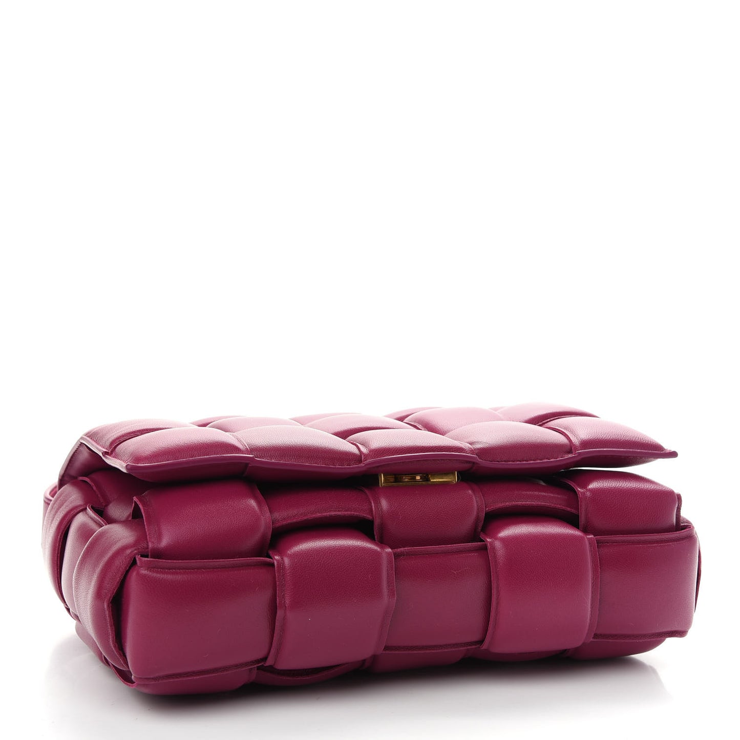 Nappa Maxi Intreccio Padded Cassette Crossbody Bag Cinnabar