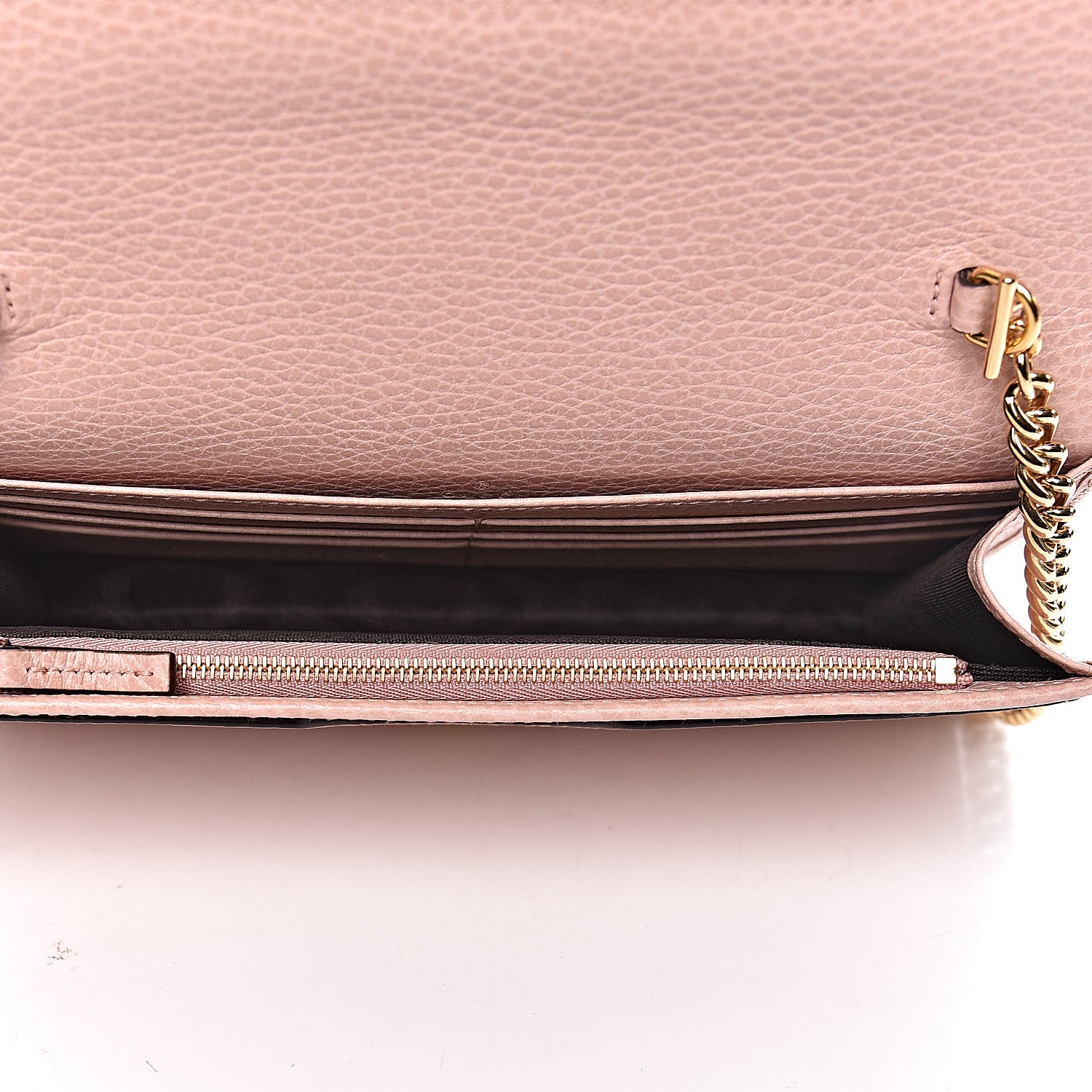 Gucci Dollar Calfskin Mini GG Marmont Chain Wallet Perfect Pink 5 of 10