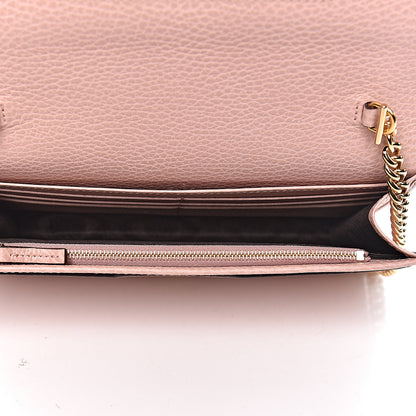 Gucci Dollar Calfskin Mini GG Marmont Chain Wallet Perfect Pink 5 of 10