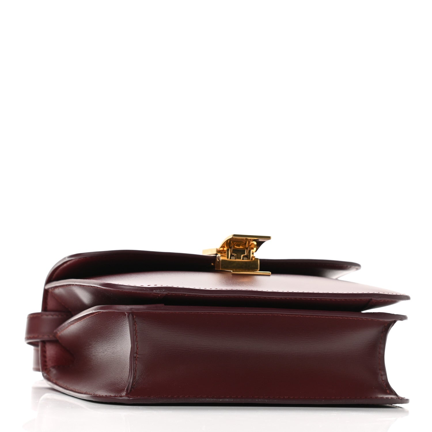 Celine Box Calfskin Teen Classic Box Flap Bag Burgundy 4 of 10