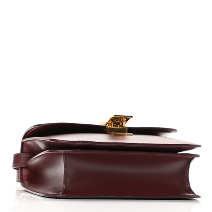 Celine Box Calfskin Teen Classic Box Flap Bag Burgundy 4 of 10