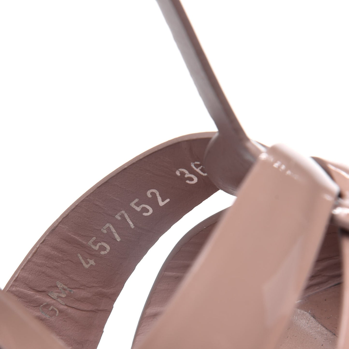 Patent Tribute 105 Platform Sandals 36 Soft Nude