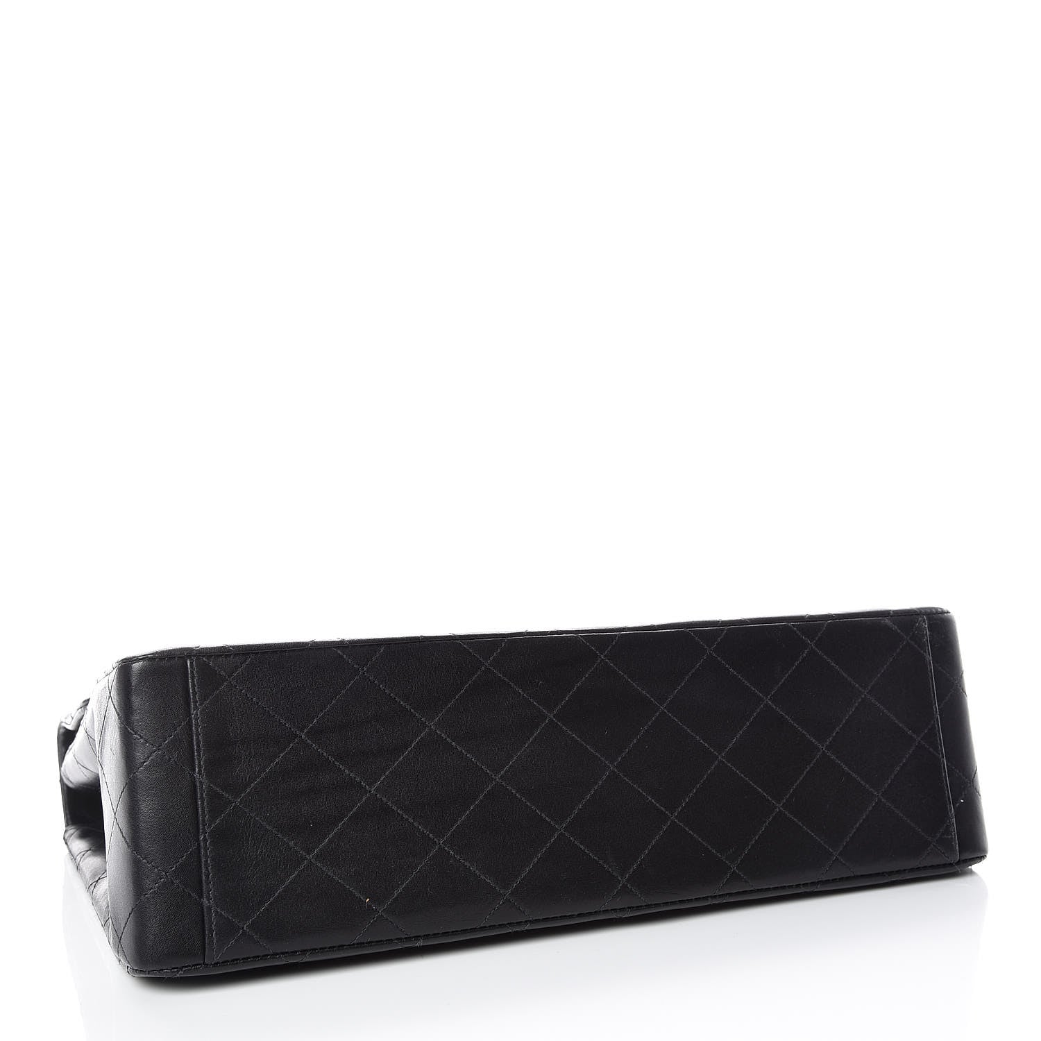 Chanel Lambskin Quilted XL Jumbo Single Flap Black 5 of 16