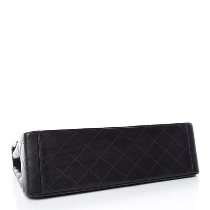Chanel Lambskin Quilted XL Jumbo Single Flap Black 5 of 16