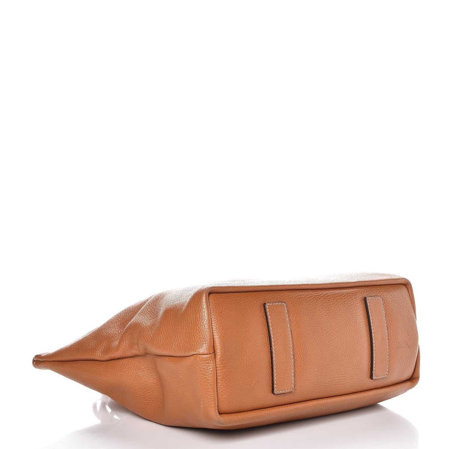 Alexander McQueen Pebbled Calfskin Skull Padlock Zip Tote Cognac 4 of 19