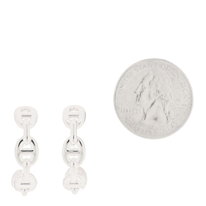 Hermes Sterling Silver Chaine D'Ancre Enchainee Climber Earrings 2 of 4