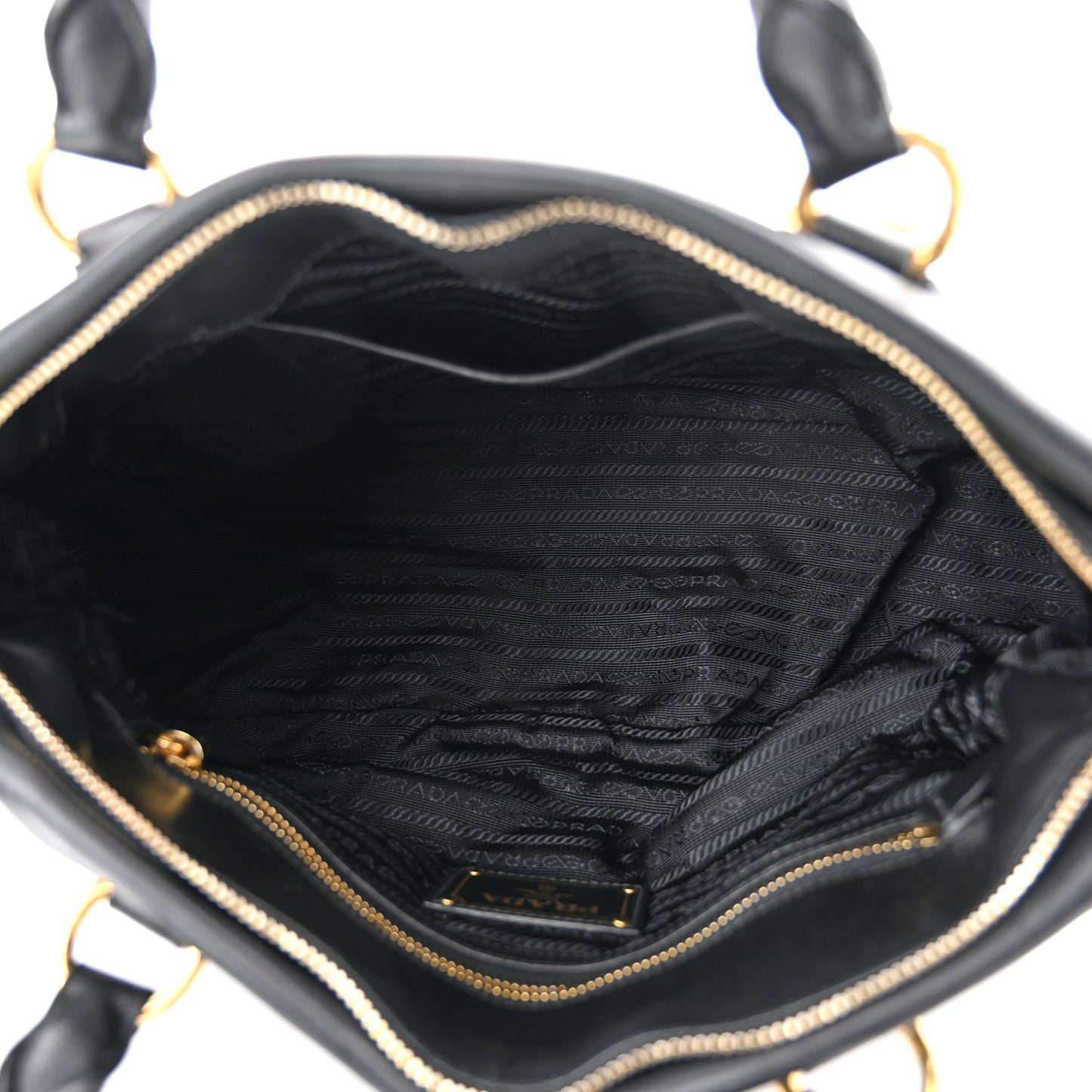 Soft Calf Shopping Satchel Black