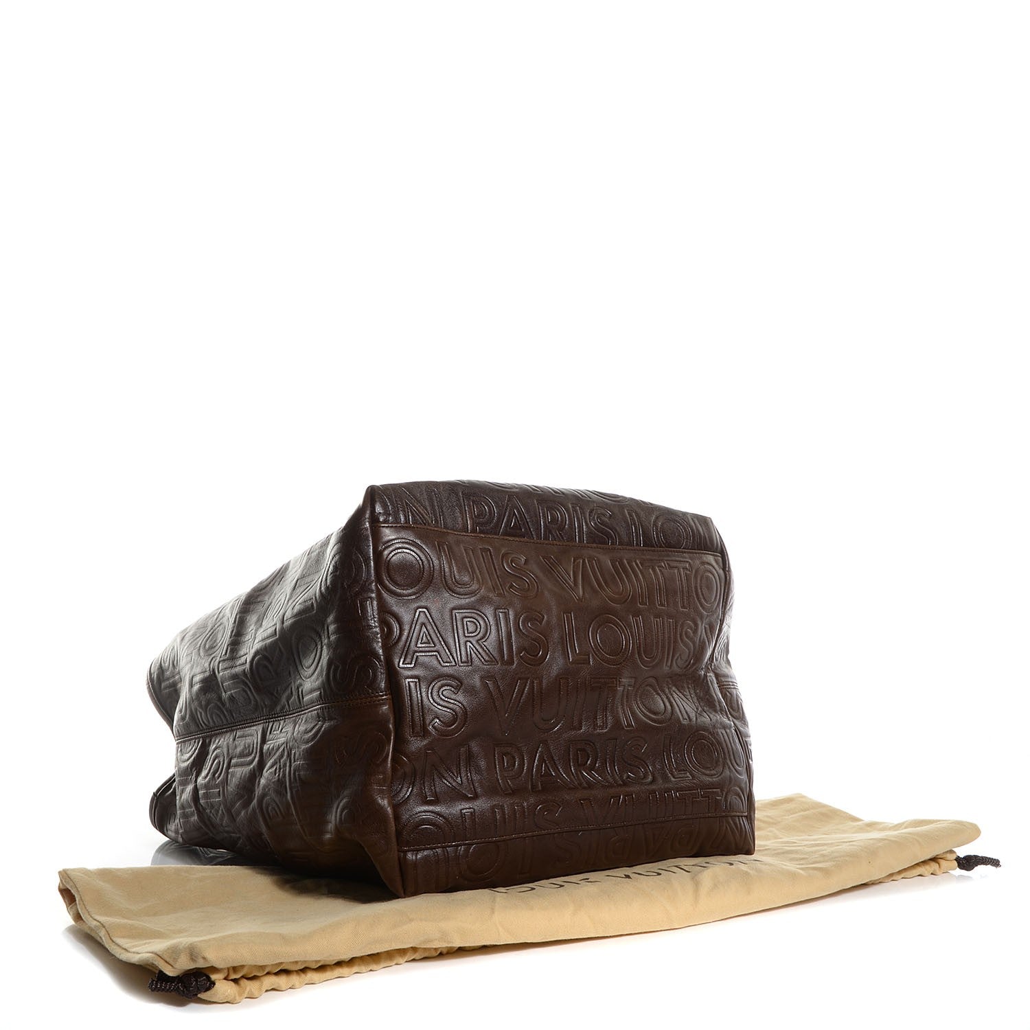 Louis Vuitton Monogram Paris Souple Whisper GM Chocolate 4 of 7