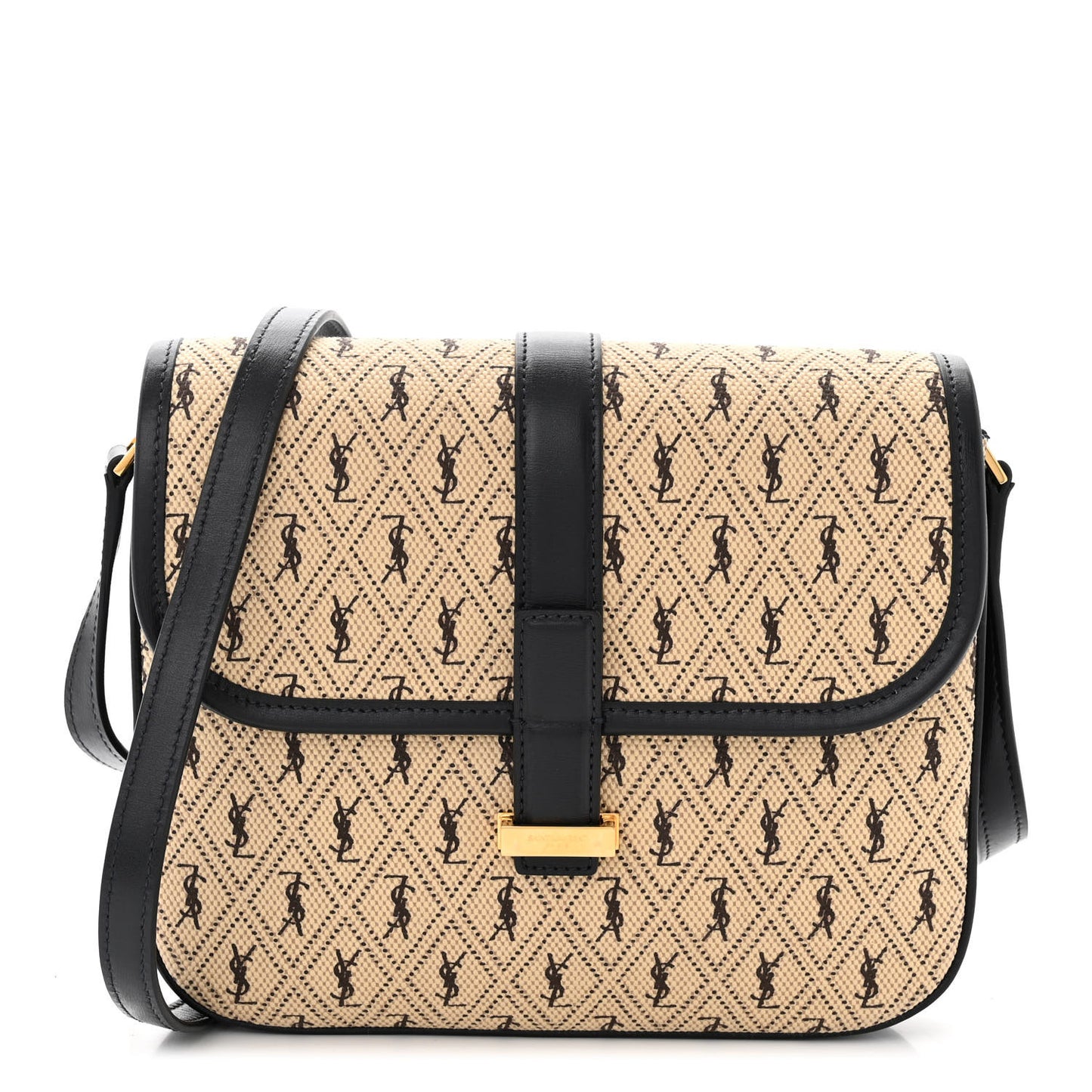 Canvas Small Le Monogramme Satchel Beige Black