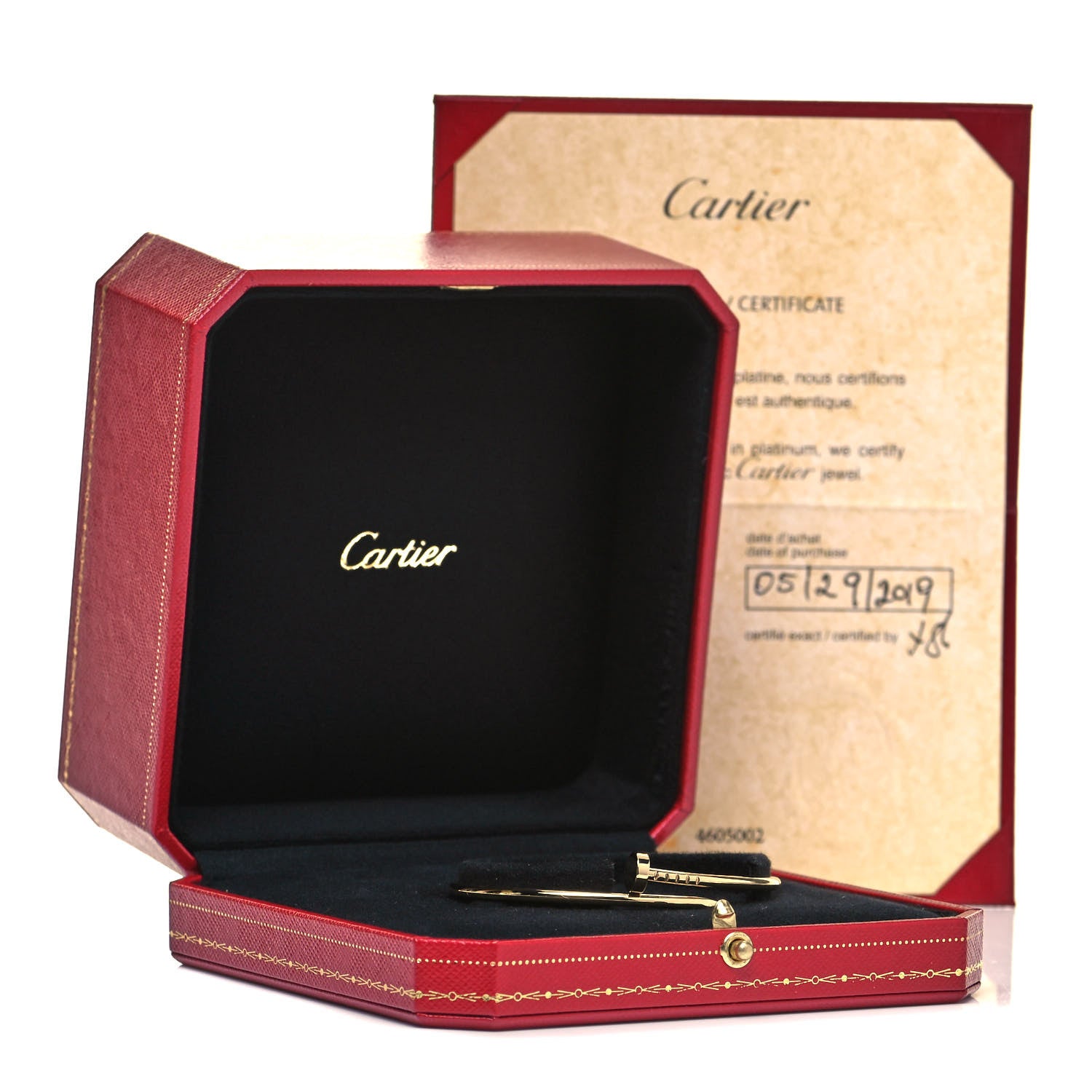 Cartier 18K Yellow Gold Small Juste Un Clou Bracelet 17 5 of 5