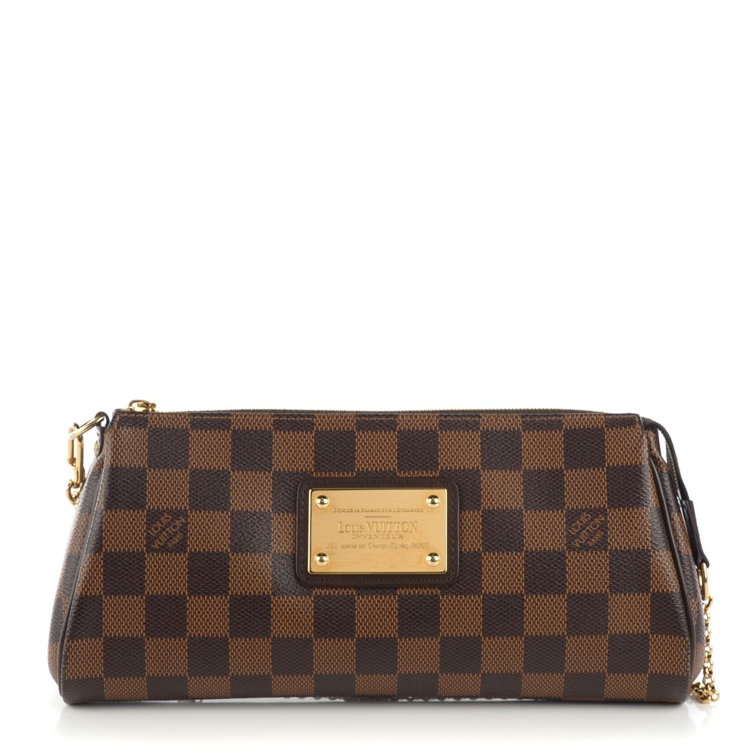 Louis Vuitton Damier Ebene Eva Clutch 1 of 7