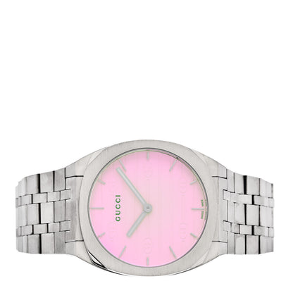 Gucci Stainless Steel 38mm 25H Quartz Watch Pink 2 of 5