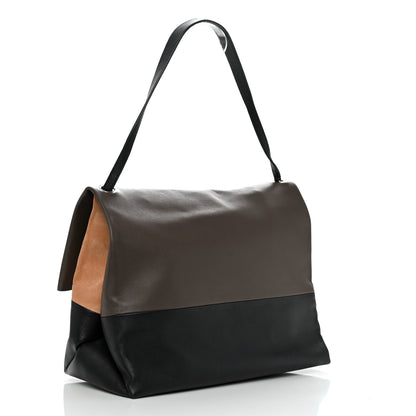 Celine Calfskin Suede All Soft Shoulder Bag Taupe 2 of 10