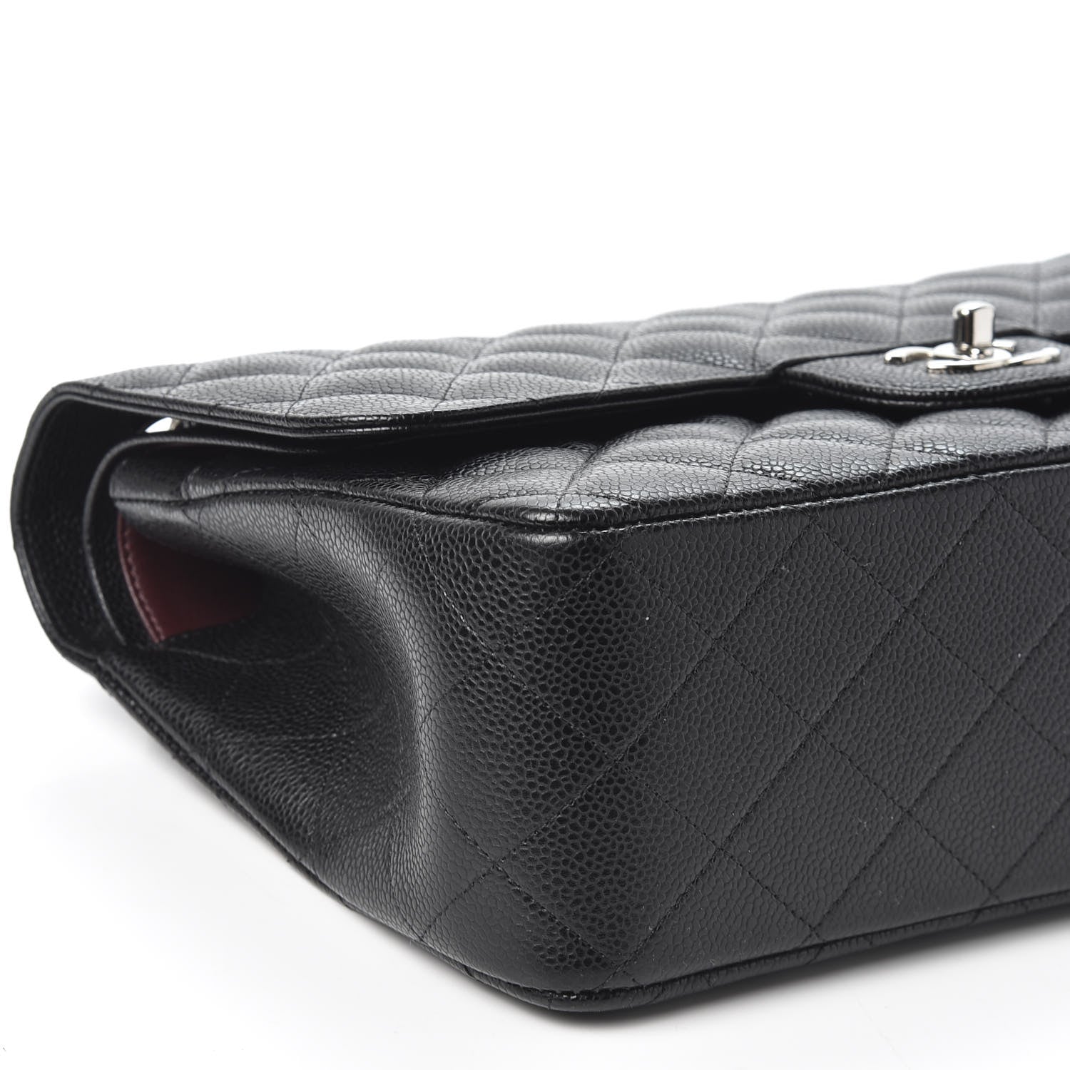 Chanel Caviar Quilted Jumbo Double Flap Black 5 of 9