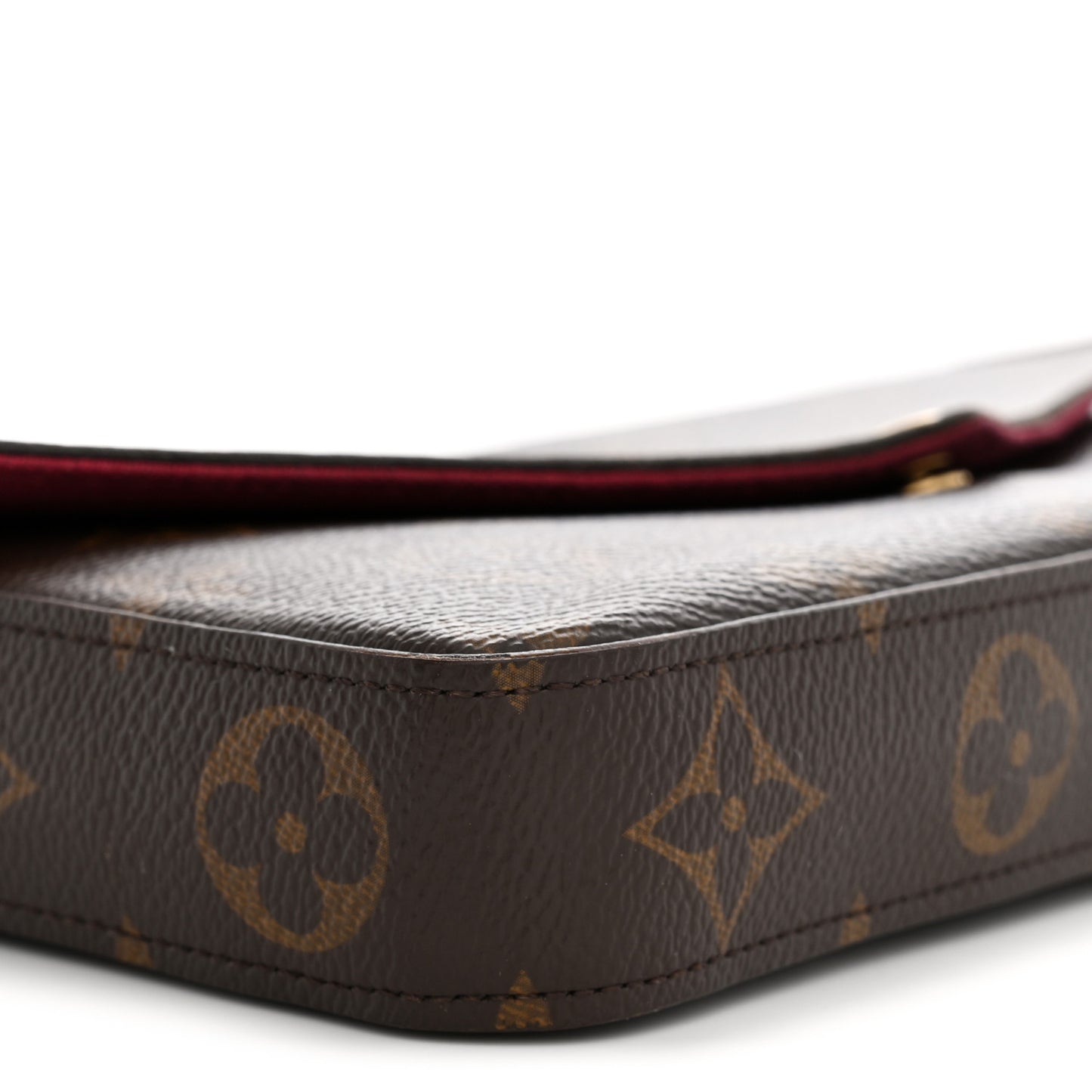 Monogram Pochette Felicie Chain Wallet Fuchsia