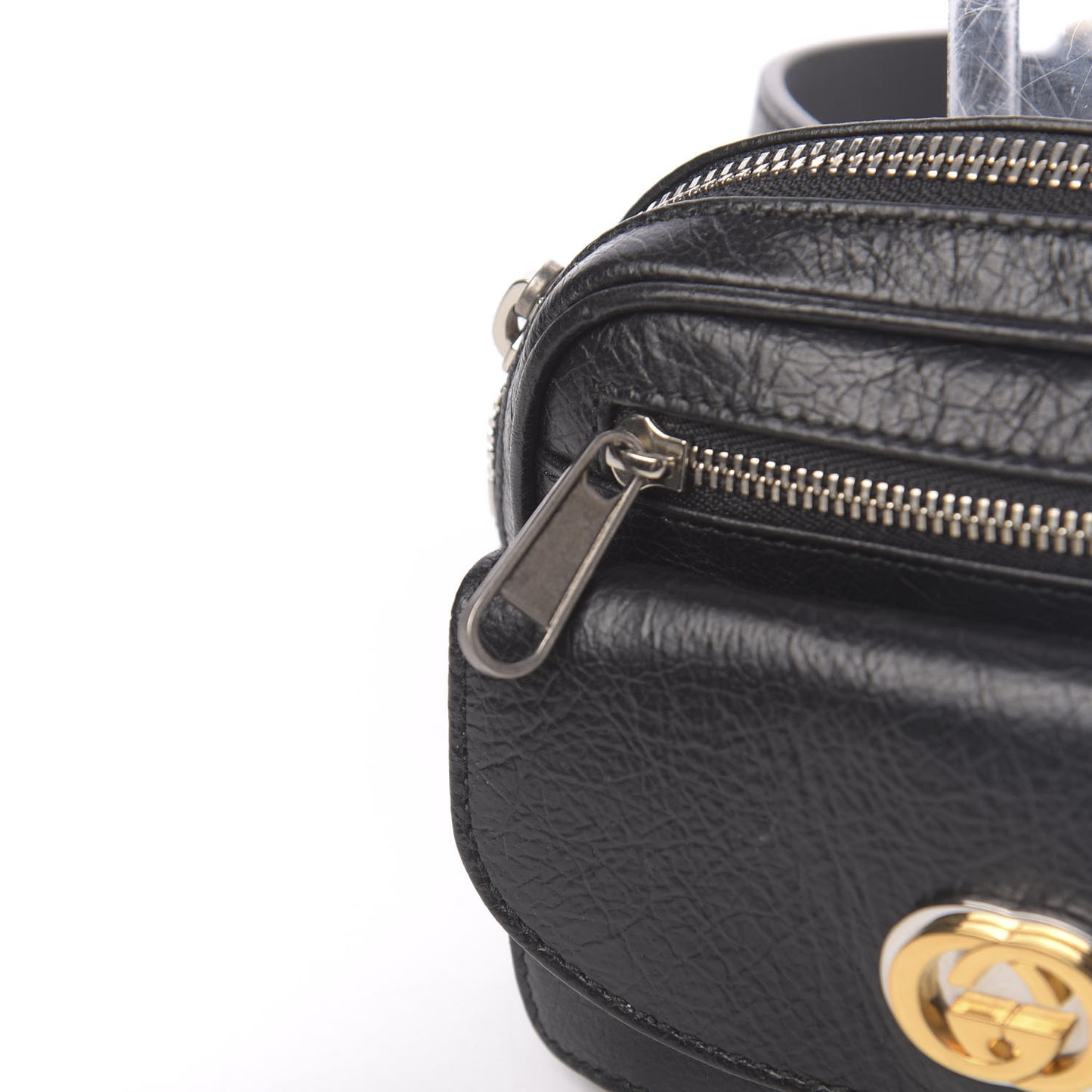 Fluffy Calfskin Mini Morpheus Belt Bag 70 28 Black