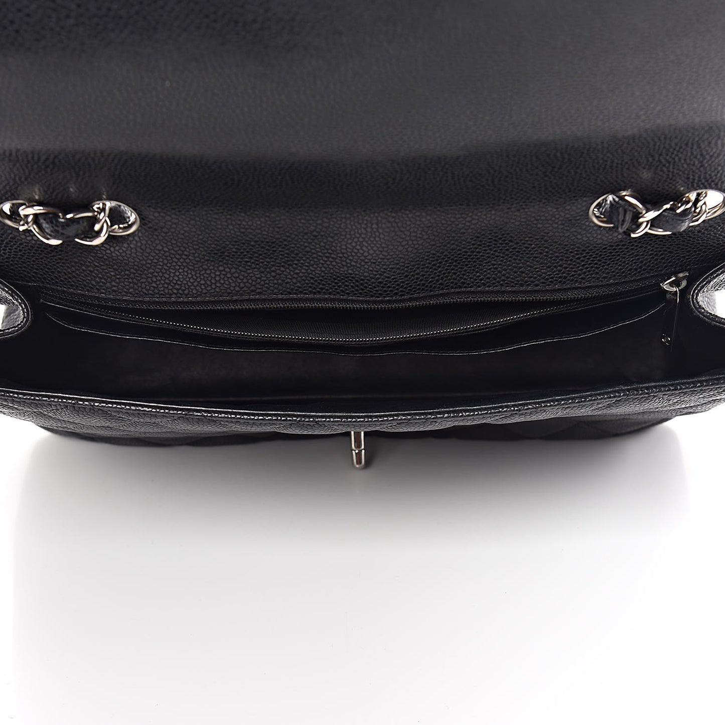 Caviar Quilted Jumbo Single Flap Black