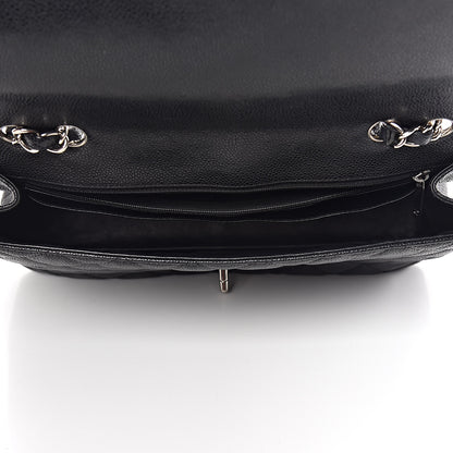 Chanel Caviar Quilted Jumbo Single Flap Black 7 of 13
