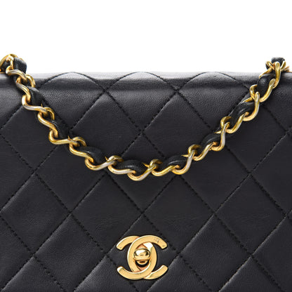 Chanel Lambskin Quilted Small Single Flap Black 11 of 12