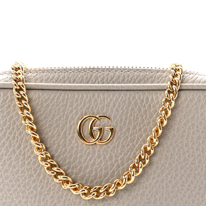 Gucci Dollar Calfskin Super Mini GG Marmont Chain Shoulder Bag Deep Grey 8 of 10