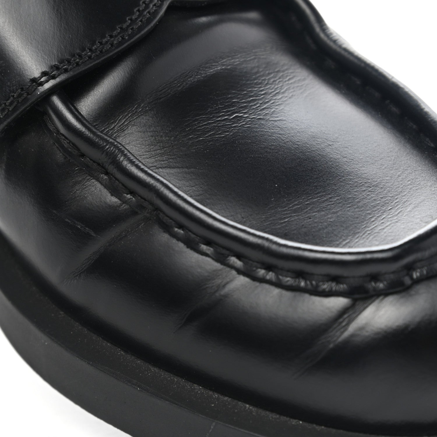 Prada Spazzolato Metal Triangle Logo 40mm Loafer Mules 39 Black 10 of 11
