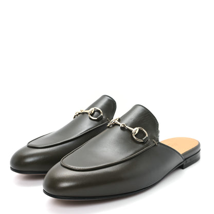 Gucci Calfskin Womens Princetown Slippers 37.5 Luscious Green 4 of 10