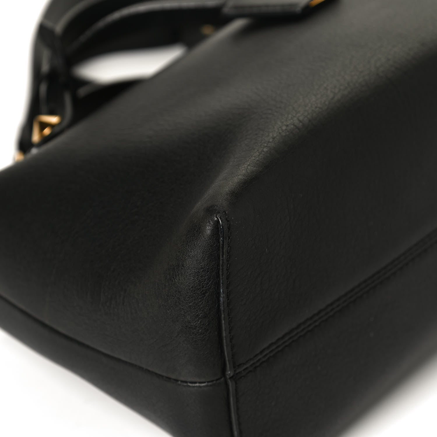 Fendi Vitello Dolce Chain Tail Gold Edition Medium By The Way Boston Bag Black Vintage Gold 11 of 13